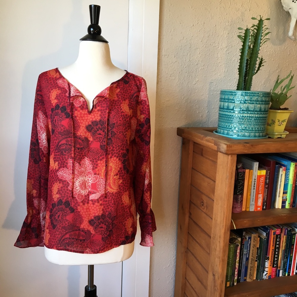 Sheer Paisley Tunic